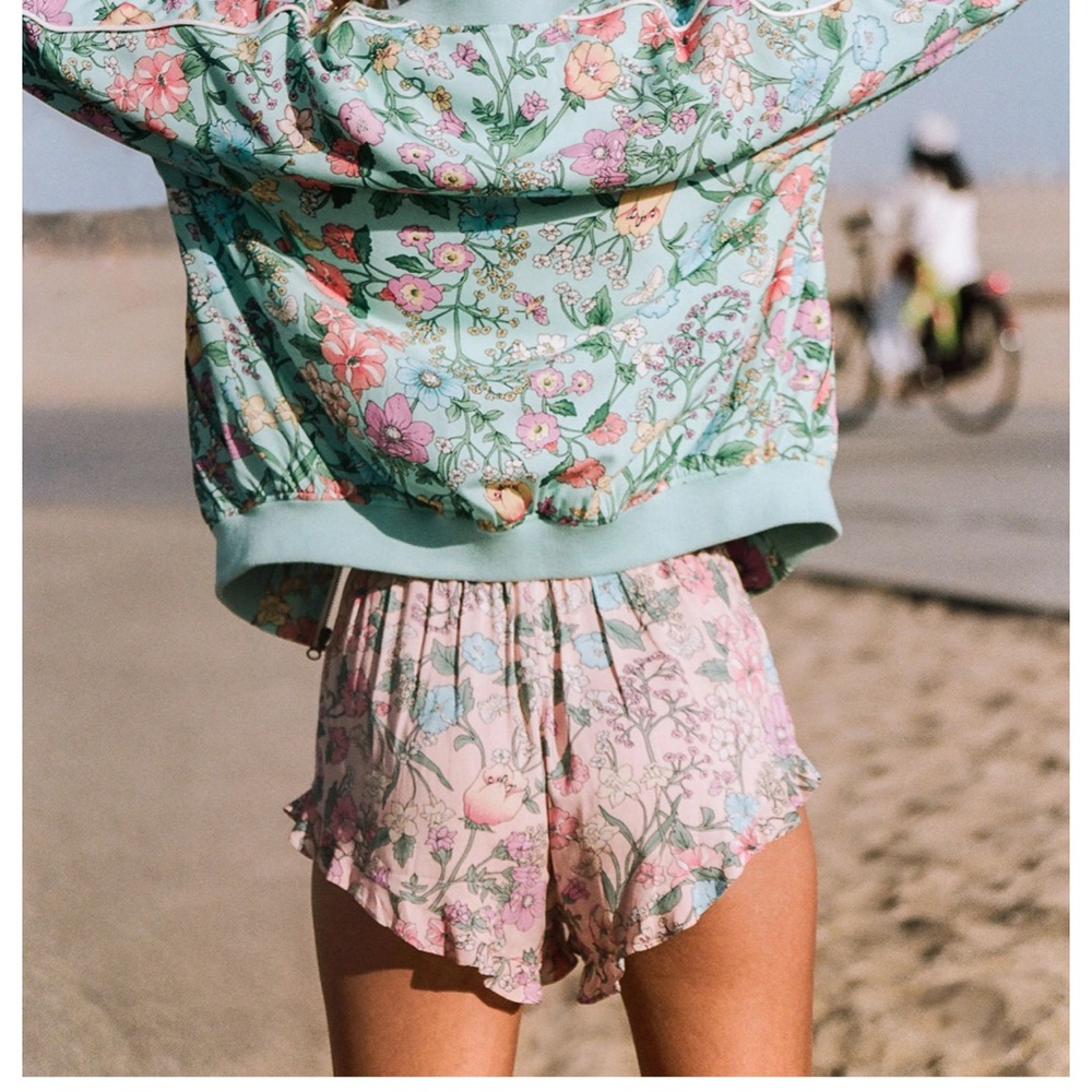 Spell Sayulita floral bomber jacket Large: Flower Child campaign